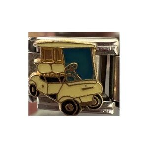 Golf Cart 9mm #jewelry  #Italiancharm #golf charm